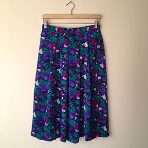 Vintage floral midi skirt